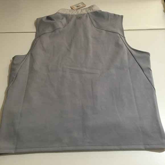 Peter Millar Crown Full Zip Mens Gray Quilted Vest Jacket Large $200 - Picture 7 of 9